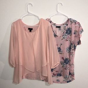 Pink Blouses Size Large (2)